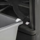 Sterilite Heavy-Duty 4 Drawer Plastic Storage Unit, Flat Gray, BPA-Free