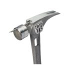 Stiletto TiBone 3 TB3MC 15 oz Titanium Hammer, Curved Handle, Milled Face, Silver Hand Tool