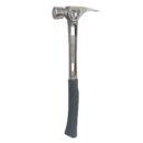 Stiletto TiBone 3 TB3MC 15 oz Titanium Hammer, Curved Handle, Milled Face, Silver Hand Tool