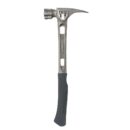 Stiletto TiBone 3 TB3MC 15 oz Titanium Hammer, Curved Handle, Milled Face, Silver Hand Tool