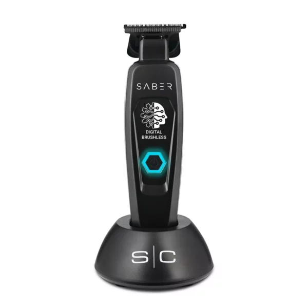 StyleCraft Saber Cordless Hair Trimmer, Full Metal, Brushless Motor, 4-Hour Runtime, Adjustable Zero Gap Blade