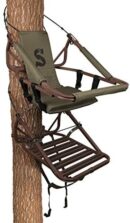 Summit Viper SD Climbing Treestand - Lightweight Aluminum, Foam-Padded Seat, 300 lbs Capacity, Safety Harness Included