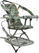 Summit Viper SD Climbing Treestand - Lightweight Aluminum, Foam-Padded Seat, 300 lbs Capacity, Safety Harness Included