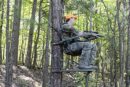 Summit Viper SD Climbing Treestand - Lightweight Aluminum, Foam-Padded Seat, 300 lbs Capacity, Safety Harness Included