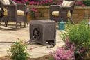 Suncast Aquawinder 125' Wicker Garden Hose Reel, Automatic Retractable, Java