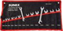 Sunex Tools 9914M Metric Angle Wrench Set 14-Piece 6mm-19mm Alloy Steel Polished Automotive Repair