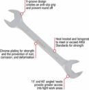 Sunex Tools 9914M Metric Angle Wrench Set 14-Piece 6mm-19mm Alloy Steel Polished Automotive Repair