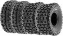 SunF A027 ATV UTV Go Kart Tire Set 22x7-10 Front & 20x10-9 Rear, 6-Ply Tubeless Knobby Sport Tires