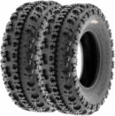 SunF A027 ATV UTV Go Kart Tire Set 22x7-10 Front & 20x10-9 Rear, 6-Ply Tubeless Knobby Sport Tires