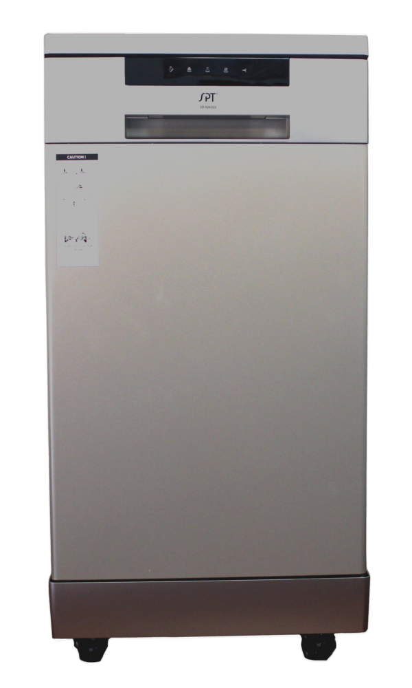 Sunpentown 18" Portable Dishwasher, Stainless Steel, Energy Star, 8 Place Settings, Quick-Connect