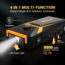 TACKLIFE T8 Car Jump Starter 800A 18000mAh 12V Battery Booster for Gas & Diesel Engines