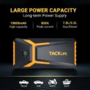 TACKLIFE T8 Car Jump Starter 800A 18000mAh 12V Battery Booster for Gas & Diesel Engines