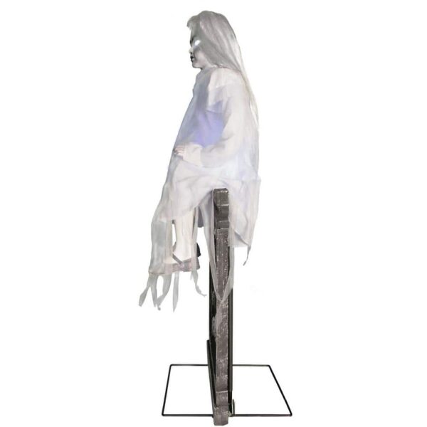 Tekky Toys Darcy 48" Animatronic Tombstone Girl with Light-Up Eyes & Sound for Halloween Decor - Image 11