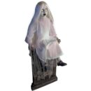 Tekky Toys Darcy 48" Animatronic Tombstone Girl with Light-Up Eyes & Sound for Halloween Decor
