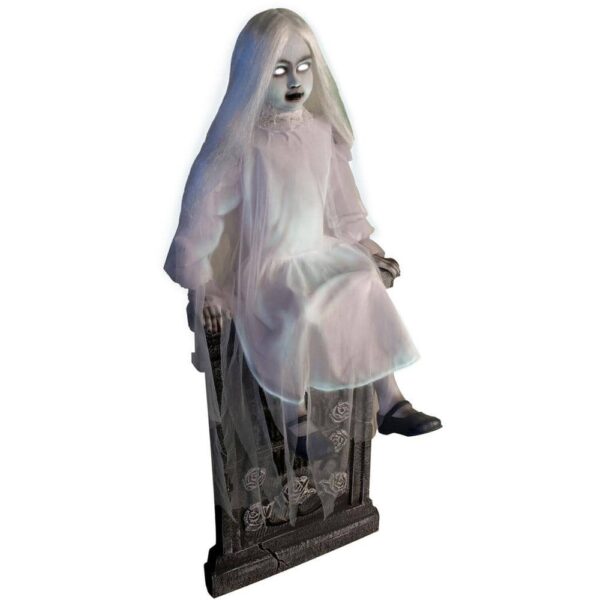 Tekky Toys Darcy 48" Animatronic Tombstone Girl with Light-Up Eyes & Sound for Halloween Decor - Image 3