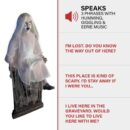 Tekky Toys Darcy 48" Animatronic Tombstone Girl with Light-Up Eyes & Sound for Halloween Decor