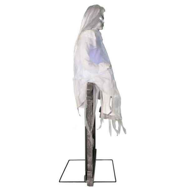 Tekky Toys Darcy 48" Animatronic Tombstone Girl with Light-Up Eyes & Sound for Halloween Decor - Image 6