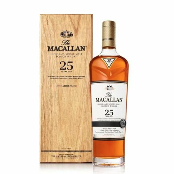 The Macallan 25 Year Old Sherry Oak Single Malt Scotch Whisky 750ml