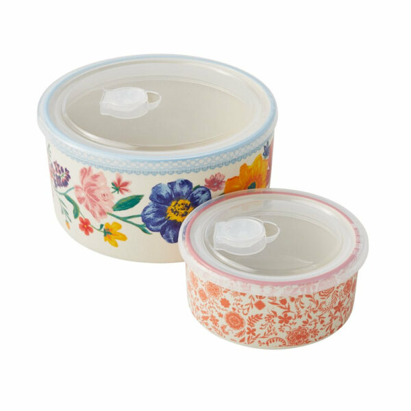 The Pioneer Woman 38-Piece Cookware Set, Teal, Floral Design, Complete Kitchen Solution - Image 7