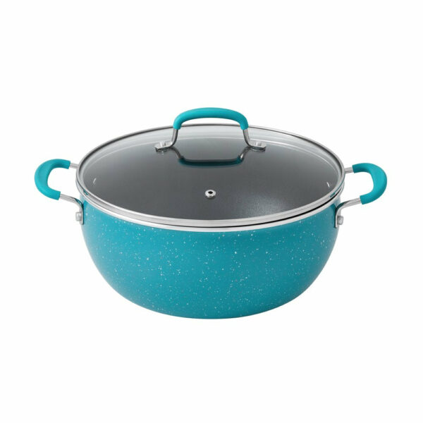 The Pioneer Woman 38-Piece Cookware Set, Teal, Floral Design, Complete Kitchen Solution - Image 14