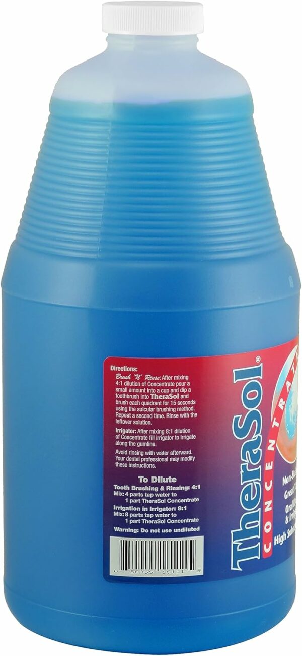 TheraSol Mint Antiseptic Oral Care Solution Concentrate 64 oz - Mouthwash & Irrigant - Image 2