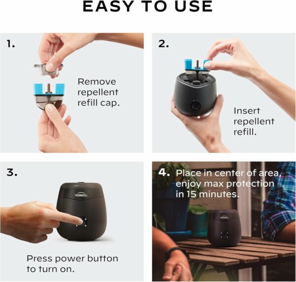 Thermacell Mosquito Repellent Cartridge, DEET-Free, 20ft Protection, Compatible with E-Series & Radius - Image 4