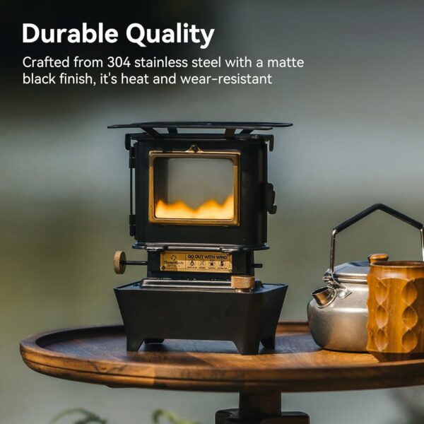Thous Winds Fire Dance Stainless Steel Oil Lantern, Retro Silver, Outdoor Cooking & Lighting - Image 5