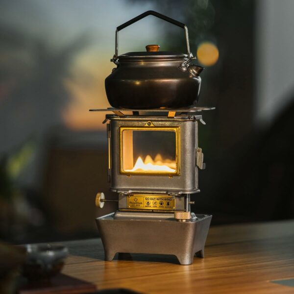 Thous Winds Fire Dance Stainless Steel Oil Lantern, Retro Silver, Outdoor Cooking & Lighting - Image 3