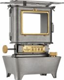 Thous Winds Fire Dance Stainless Steel Oil Lantern, Retro Silver, Outdoor Cooking & Lighting