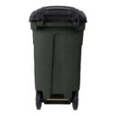 Toter 32 Gallon Greenstone Trash Can with Quiet Wheels & Attached Lid - Durable Indoor/Outdoor Waste & Recycling Container