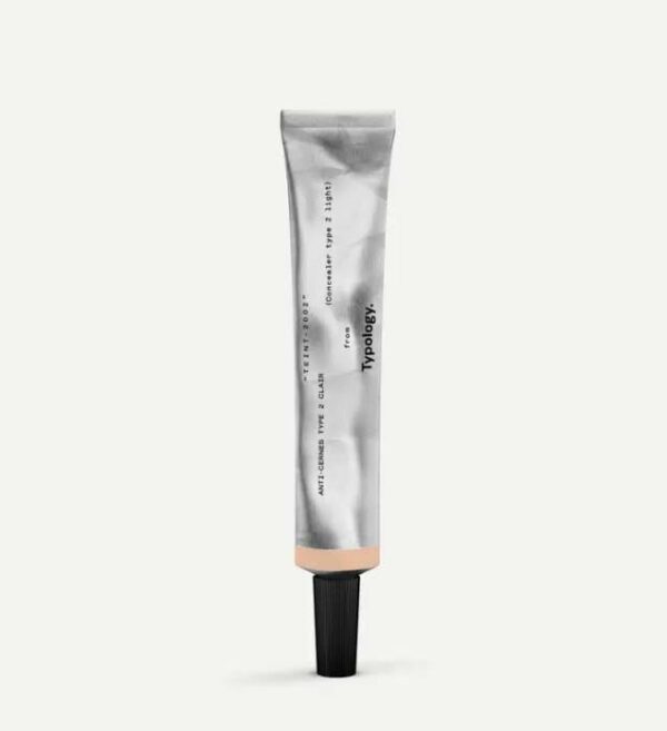 Typology Tinted Concealer Type 2 Light - Medium-High Coverage with Caffeine & Vitamin B3, 0.5 fl oz
