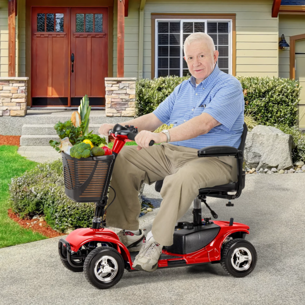 UltraLite A898 4-Wheel Mobility Scooter, Portable, Lightweight, 14-Mile Range - Image 3