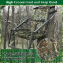 UQM Tree Stand Seat Replacement - Adjustable, Portable, Comfortable Hunting Accessory for Deer Stands