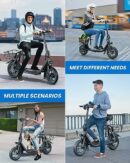 URBANMAX C1 Electric Scooter with Seat, 450W Motor, 22 Mile Range, Foldable, Dual Braking, Black