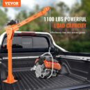 VEVOR Electric Truck Crane, 1100 lbs Capacity, 360° Swivel, Adjustable Boom, Heavy-Duty Rust-Resistant Steel