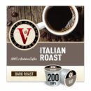 Victor Allen's Coffee Italian Roast Dark, 200 K-Cup Pods, Gluten-Free Arabica