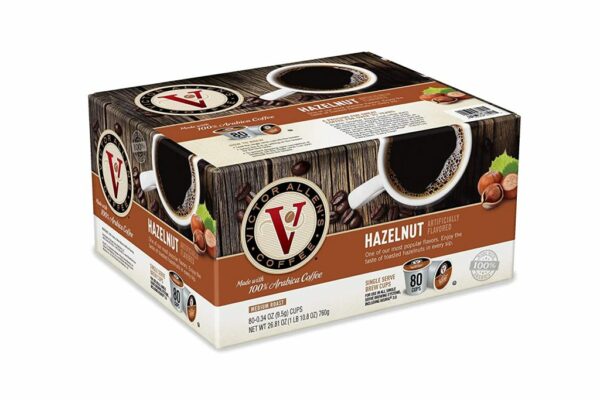 Victor Allen's Hazelnut Blend Medium Roast Coffee Pods, 80 Count, Flavored Arabica, Keurig Compatible - Image 2