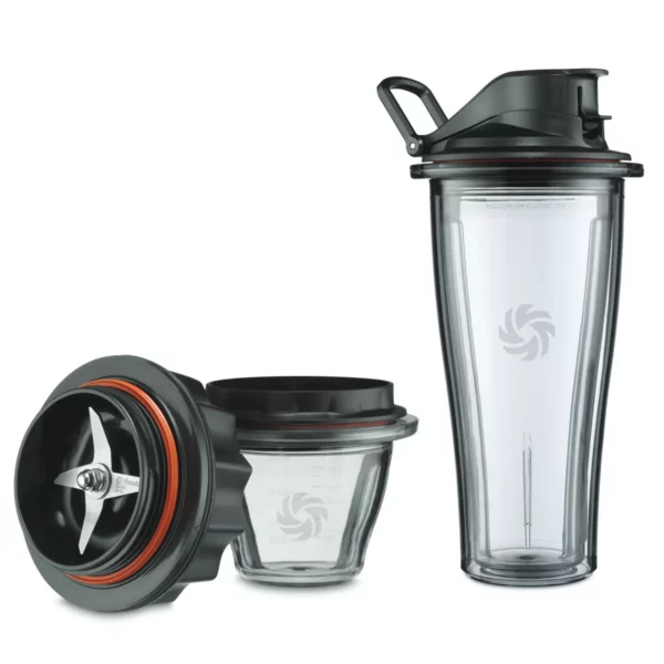 Vitamix Self-Detect Blending Cup & Bowl Starter Kit, 5-Piece, BPA-Free, Black