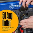 Westinghouse 12500W Dual Fuel Portable Generator with Remote Start, 457cc Engine, 12-Hour Run Time, Transfer Switch & RV Ready