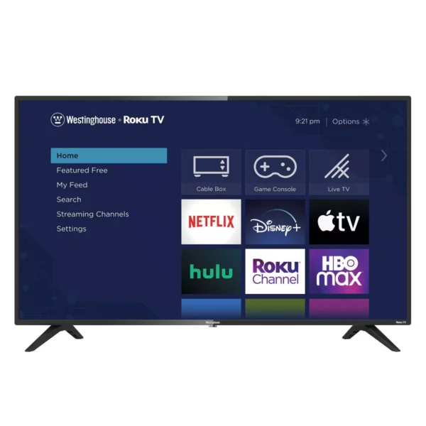 Westinghouse 43" FHD Smart Roku TV 1080p, Voice Control, 3 HDMI, 350+ Channels