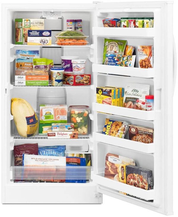 Whirlpool 15.7 cu. ft. Frost-Free Upright Freezer with Electronic Controls, White - Image 4
