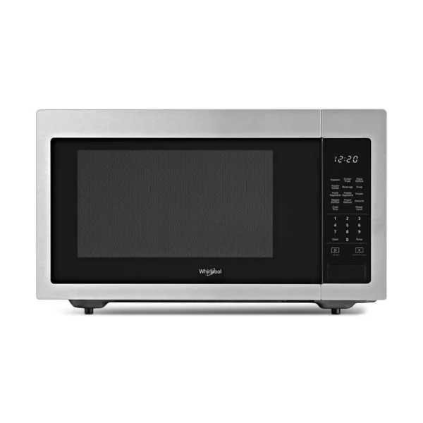 Whirlpool 1.6 Cu. Ft. Stainless Steel Countertop Microwave, 1200W, Sensor Cooking