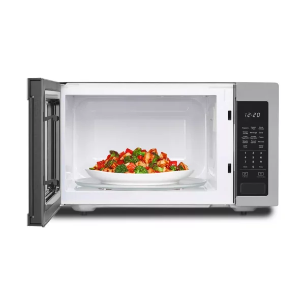 Whirlpool 1.6 Cu. Ft. Stainless Steel Countertop Microwave, 1200W, Sensor Cooking - Image 2