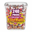 Wonka Atomic Fireballs Candy 240 Count - Cinnamon Jawbreakers, 4.05 lb Tub