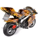 XtremepowerUS 40CC 4-Stroke Kids Pocket Bike, Yellow, Ages 13+, EPA Certified