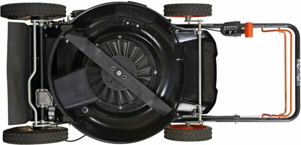 YARDMAX 22" Gas Self-Propelled Lawn Mower, 201cc, 6-Speed CVT, High Wheel RWD, 3-in-1, Black - Image 5