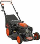 YARDMAX 22" Gas Self-Propelled Lawn Mower, 201cc, 6-Speed CVT, High Wheel RWD, 3-in-1, Black