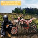 yifaeux 50cc Dirt Bike, 2-Stroke, 40 KM/H, Off-Road, Kids & Adults, Red