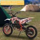 yifaeux 50cc Dirt Bike, 2-Stroke, 40 KM/H, Off-Road, Kids & Adults, Red