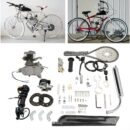 Zimtown 80cc 2-Stroke Engine Kit for 26" Bicycles, Silver White, High-Speed Performance